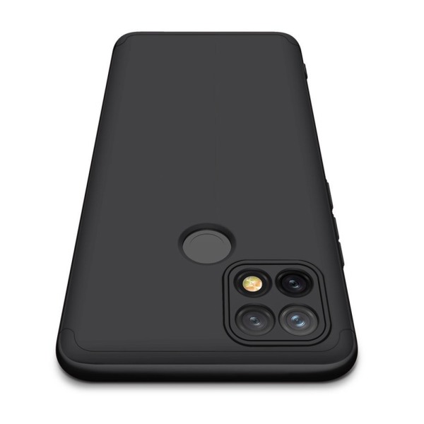 Husa 360 Thin compatibila cu Oppo A15/ A15S, Protectie completa (fata, spate si margini), Comando Fonix, Folie de protectie inclusa, Negru