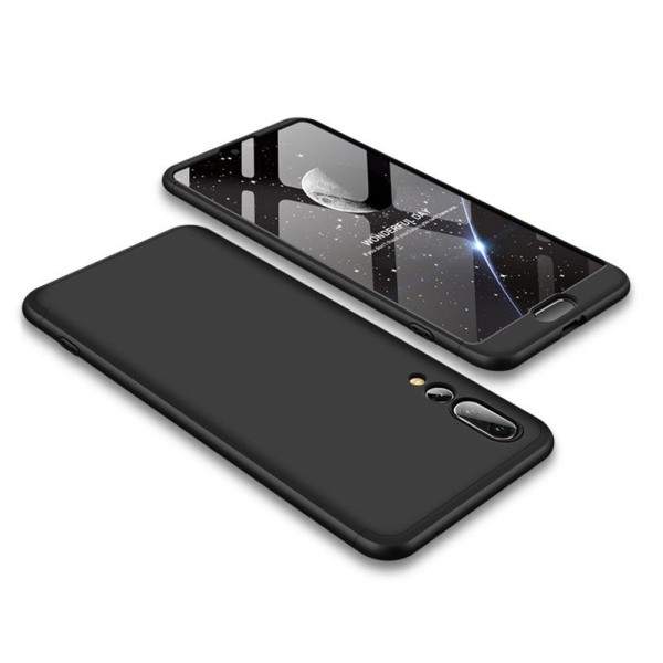 Husa 360 Thin compatibila cu Huawei P20 Pro, Protectie completa (fata, spate si margini), Comando Fonix, Folie de protectie inclusa, Negru3