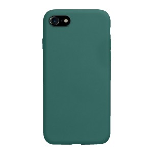 Husa Safe Flex compatibila cu iPhone 7, Comando Fonix, Design Slim flexibil, Interior captusit cu microfibra, Anti shock, Silicon moale, Textura cu finisaj mat/fin, Antiaderent, Verde inchis