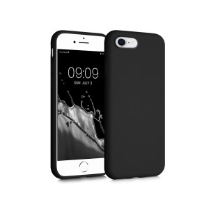 Husa Safe Flex compatibila cu iPhone 8, Comando Fonix, Design Slim flexibil, Interior captusit cu microfibra, Anti shock, Silicon moale, Textura cu finisaj mat/fin, Antiaderent, Negru3