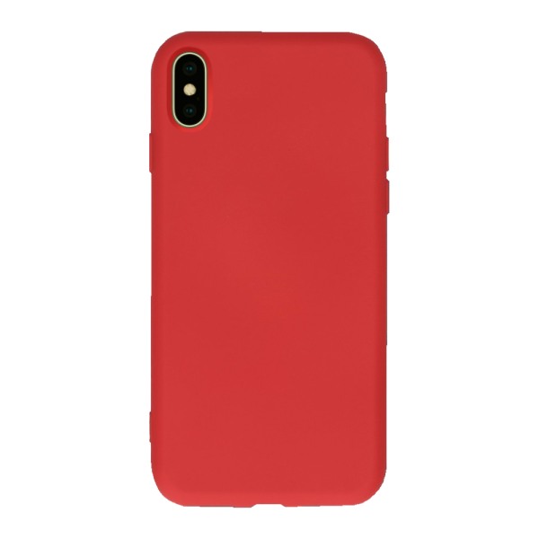 Husa Safe Flex compatibila cu iPhone X/XS, Comando Fonix, Design Slim flexibil, Interior captusit cu microfibra, Anti shock, Silicon moale, Textura cu finisaj mat/fin, Antiaderent, Rosu