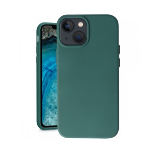 Husa Safe Flex compatibila cu iPhone 13, Comando Fonix, Design Slim flexibil, Interior captusit cu microfibra, Anti shock, Silicon moale, Textura cu finisaj mat/fin, Antiaderent, Verde inchis2