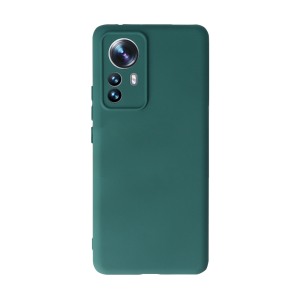 Husa Safe Flex compatibila cu Xiaomi 12 Pro, Comando Fonix, Design Slim flexibil, Interior captusit cu microfibra, Anti shock, Silicon moale, Textura cu finisaj mat/fin, Antiaderent, Verde inchis