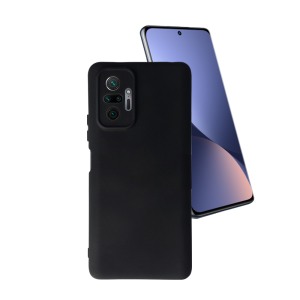 Husa Safe Flex compatibila cu Xiaomi Redmi Note 10 Pro 4G, Comando Fonix, Design Slim flexibil, Interior captusit cu microfibra, Anti shock, Silicon moale, Textura cu finisaj mat/fin, Antiaderent, Negru2