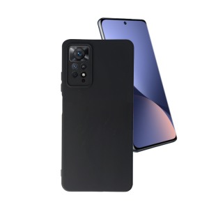 Husa Safe Flex compatibila cu Xiaomi Redmi Note 11 Pro 5G, Comando Fonix, Design Slim flexibil, Interior captusit cu microfibra, Anti shock, Silicon moale, Textura cu finisaj mat/fin, Antiaderent, Negru2