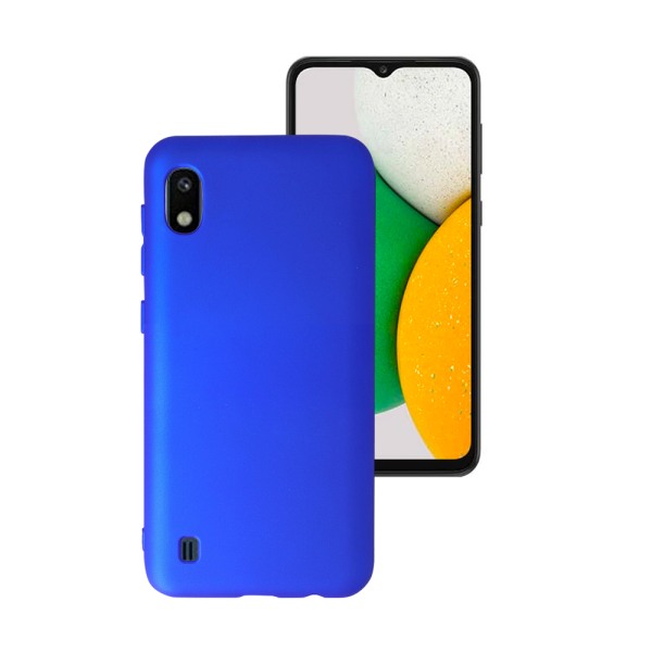 Husa Safe Flex compatibila cu Samsung Galaxy A10/ M10, Comando Fonix, Design Slim flexibil, Interior captusit cu microfibra, Anti shock, Silicon moale, Textura cu finisaj mat/fin, Antiaderent, Albastru electric2