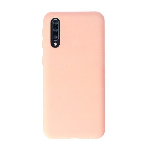 Husa Safe Flex compatibila cu Samsung Galaxy A70/ A70s, Comando Fonix, Design Slim flexibil, Interior captusit cu microfibra, Anti soc, Silicon moale, Textura cu finisaj mat, Antiaderent, Roz