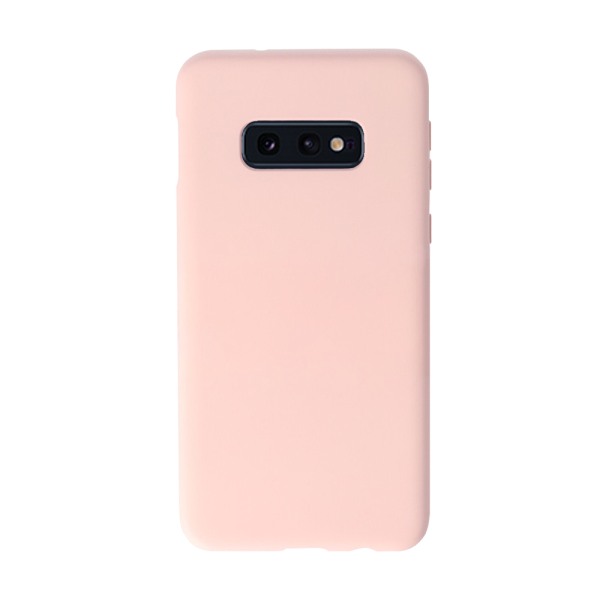 Husa Safe Flex compatibila cu Samsung Galaxy S10e, Comando Fonix, Design Slim flexibil, Interior captusit cu microfibra, Anti soc, Silicon moale, Textura cu finisaj mat, Antiaderent, Roz pudra