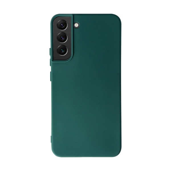 Husa Safe Flex compatibila cu Samsung Galaxy S22 Plus, Comando Fonix, Design Slim flexibil, Interior captusit cu microfibra, Anti soc, Silicon moale, Textura cu finisaj mat/fin, Antiaderent, Verde inchis