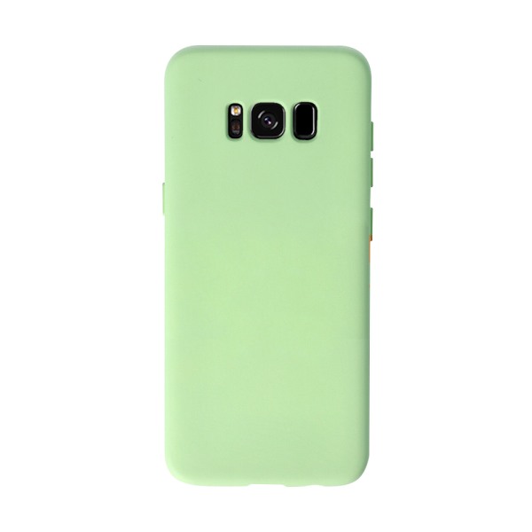 Husa Safe Flex compatibila cu Samsung Galaxy S8 Plus, Comando Fonix, Design Slim flexibil, Interior captusit cu microfibra, Anti soc, Silicon moale, Textura cu finisaj mat/fin, Antiaderent, Verde deschis