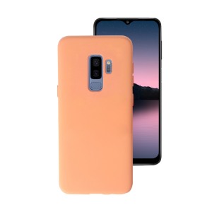 Husa Safe Flex compatibila cu Samsung Galaxy S9 Plus, Comando Fonix, Design Slim flexibil, Interior captusit cu microfibra, Anti shock, Silicon moale, Textura cu finisaj mat/fin, Antiaderent, Coral2