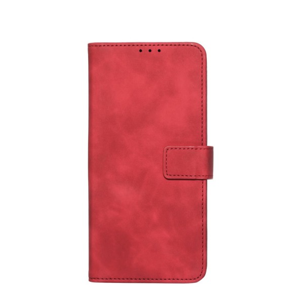 Husa carte compatibila cu Samsung Galaxy A52 / A52S, Stylish Book, acoperire completa, clema cu inchidere magnetica, 3 compartimente interioare de tip buzunar, Rosu