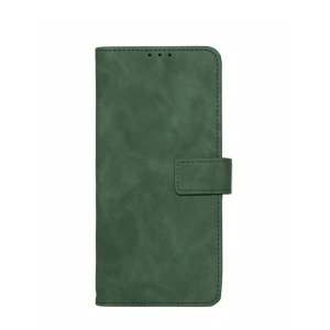 Husa carte compatibila cu Samsung Galaxy A33 5G, Stylish Book, acoperire completa, clema cu inchidere magnetica, 3 compartimente interioare de tip buzunar, Verde inchis