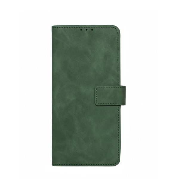 Husa carte compatibila cu Samsung Galaxy A04S, Stylish Book, acoperire completa, clema cu inchidere magnetica, 3 compartimente interioare de tip buzunar, Verde inchis