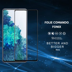 Folie compatibila cu Huawei Y5 2018, Comando Fonix, Adeziv pe intreaga suprafata, Acoperire completa, Instalare usoara, Negru - 2