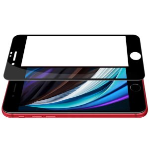 Folie compatibila cu iPhone 8 Plus, Comando Fonix, Adeziv pe intreaga suprafata, Acoperire completa, Instalare usoara, Negru - 4