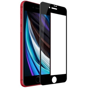 Folie compatibila cu iPhone 8 Plus, Comando Fonix, Adeziv pe intreaga suprafata, Acoperire completa, Instalare usoara, Negru - 5