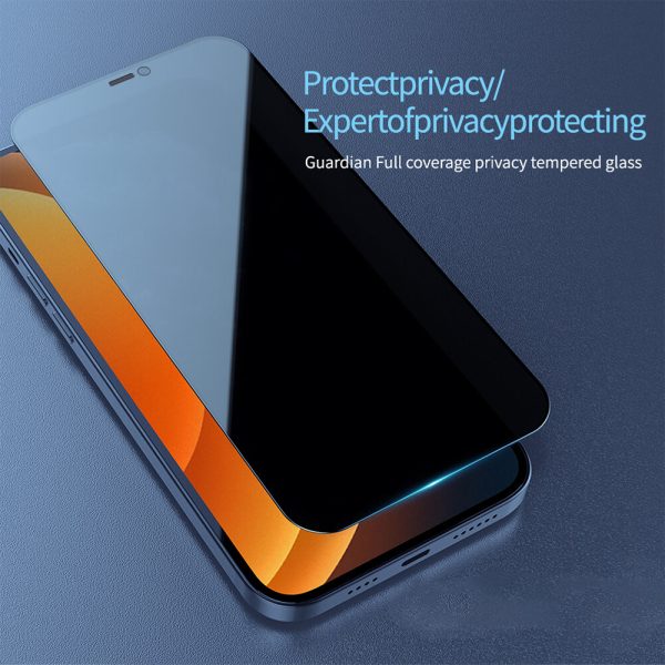 Folie compatibila cu Apple iPhone 15 Plus, Comando Privacy Fonix, Adeziv pe intreaga suprafata, Acoperire completa, Instalare usoara, Filtru protectie confidentialitate, Negru - 4