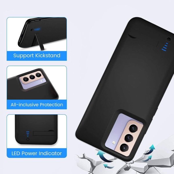 Husa cu baterie compatibila cu Samsung Galaxy Note 10 Plus, Fonix Power, 6000 mAh, Protectie si incarcare simultana, Negru2