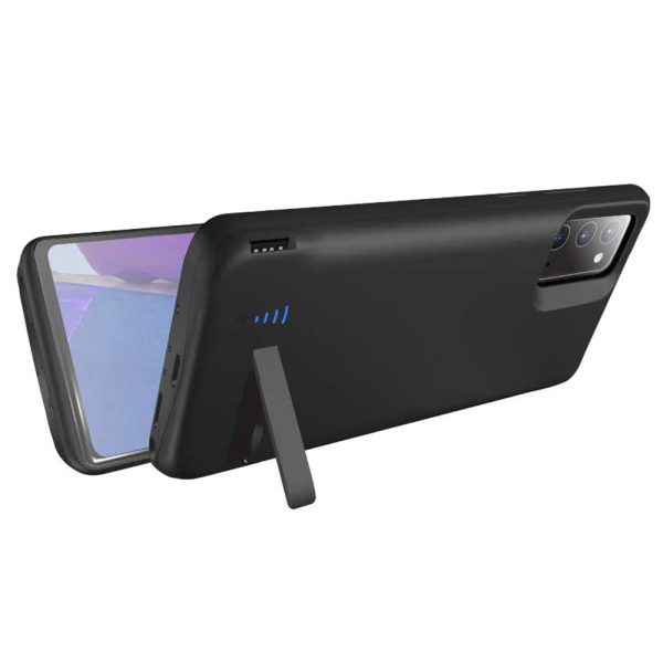 Husa cu baterie compatibila cu Samsung Galaxy Note 10 Plus, Fonix Power, 6000 mAh, Protectie si incarcare simultana, Negru