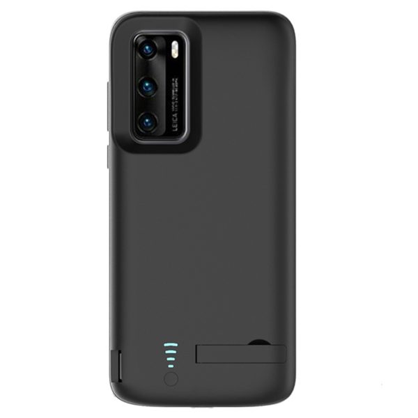 Husa cu baterie compatibila cu Huawei P40 Pro, Fonix Power, 4800 mAh, Protectie si incarcare simultana, Negru