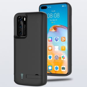 Husa cu baterie compatibila cu Huawei P40 Pro, Fonix Power, 4800 mAh, Protectie si incarcare simultana, Negru