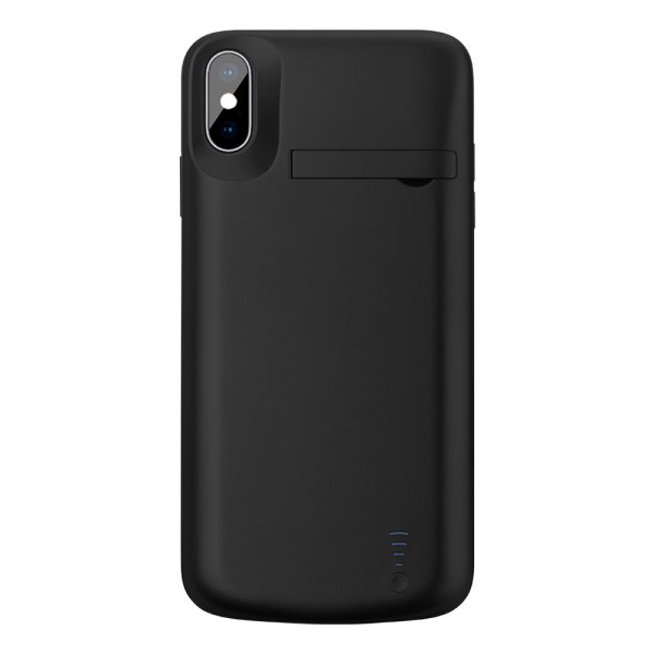 Husa cu baterie compatibila cu iPhone SE 2 2020, Fonix Power, 5500 mAh, Protectie si incarcare simultana, Negru