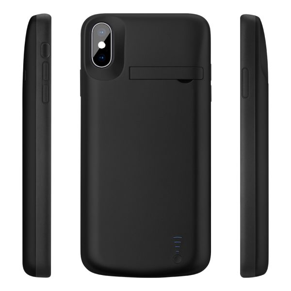 Husa cu baterie compatibila cu iPhone SE 2 2020, Fonix Power, 5500 mAh, Protectie si incarcare simultana, Negru2