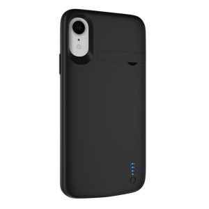 Husa cu baterie compatibila cu iPhone XR, Fonix Power, 6000 mAh, Protectie si incarcare simultana, Negru