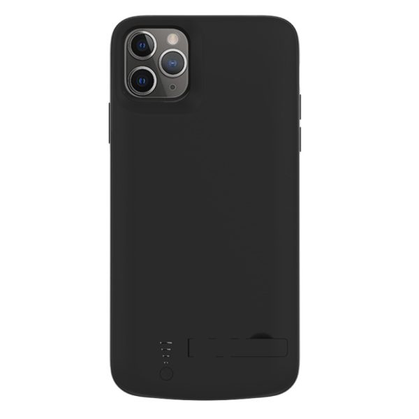 Husa cu baterie compatibila cu iPhone 12, Fonix Power, 5000 mAh, Protectie si incarcare simultana, Negru