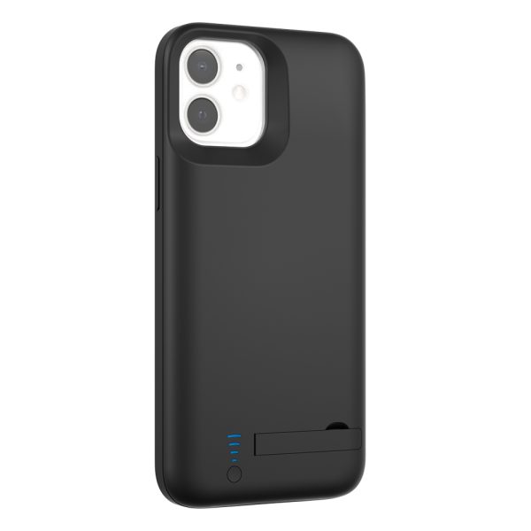 Husa cu baterie compatibila cu iPhone 12 Mini, Fonix Power, 4000 mAh, Protectie si incarcare simultana, Negru