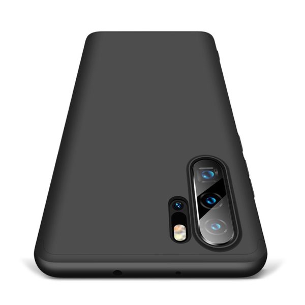 Husa 360 Thin compatibila cu Huawei P30 Pro, Protectie completa (fata, spate si margini), Comando Fonix, Folie de protectie inclusa, Negru