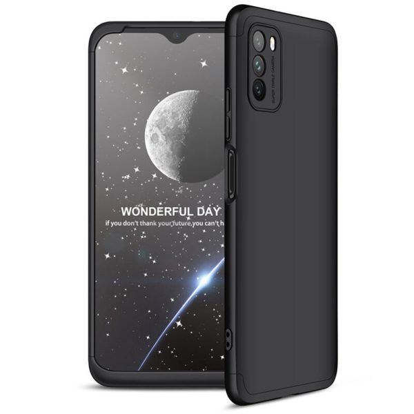 Husa 360 Thin compatibila cu Xiaomi Redmi Note 10 Pro, Protectie completa (fata, spate si margini), Comando Fonix, Folie de protectie inclusa, Negru3