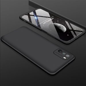 Husa 360 Thin compatibila cu Xiaomi Redmi Note 10 Pro, Protectie completa (fata, spate si margini), Comando Fonix, Folie de protectie inclusa, Negru