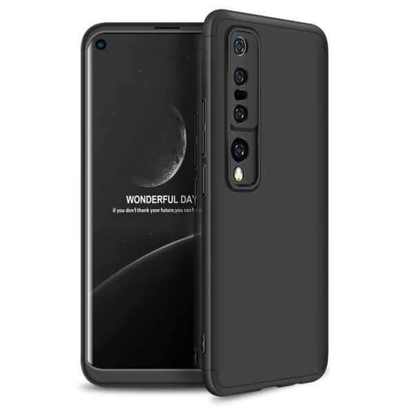 Husa 360 Thin compatibila cu Xiaomi Mi 10 / Mi 10 Pro, Protectie completa (fata, spate si margini), Comando Fonix, Folie de protectie inclusa, Negru3