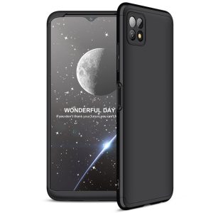 Husa 360 Thin compatibila cu Xiaomi Redmi 9C, Protectie completa (fata, spate si margini), Comando Fonix, Folie de protectie inclusa, Negru3