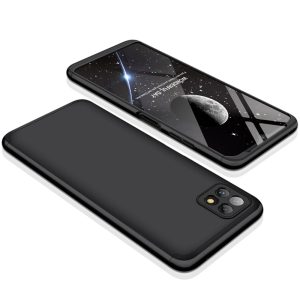 Husa 360 Thin compatibila cu Xiaomi Redmi 9C, Protectie completa (fata, spate si margini), Comando Fonix, Folie de protectie inclusa, Negru