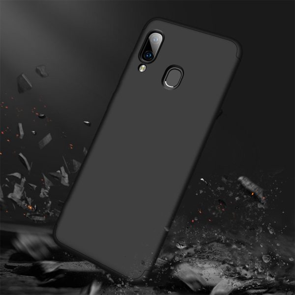 Husa 360 Thin compatibila cu Samsung Galaxy A40, Protectie completa (fata, spate si margini), Comando Fonix, Folie de protectie inclusa, Negru5