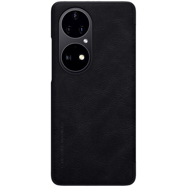 Husa carte compatibila cu Huawei P50 Pro, Leather Queen, Portofel intr-o protectie stilata, Design ultra-subtire, Negru2