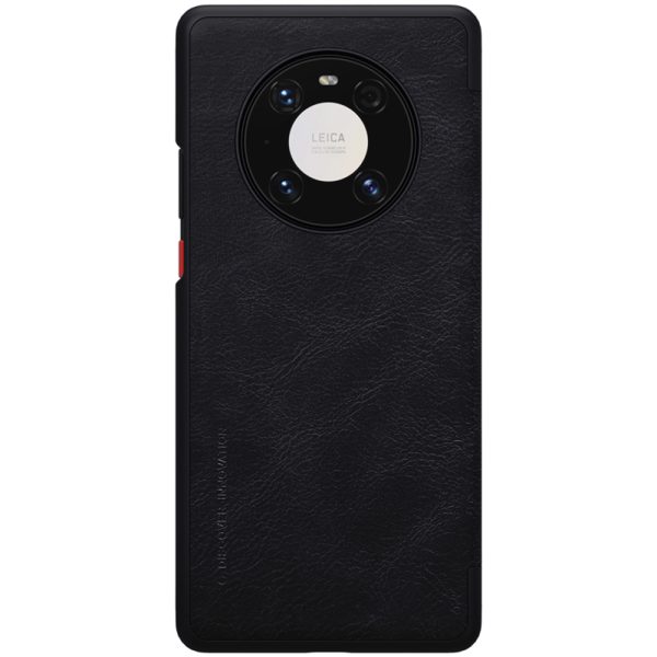 Husa carte compatibila cu Huawei Mate 40 Pro, Leather Queen, Portofel intr-o protectie stilata, Design ultra-subtire, Negru2