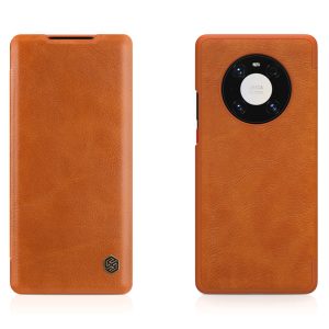 Husa carte compatibila cu Huawei Mate 40 Pro, Leather Queen, Portofel intr-o protectie stilata, Design ultra-subtire, Maro4