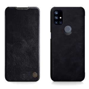 Husa carte compatibila cu OnePlus Nord N10, Leather Queen, Portofel intr-o protectie stilata, Design ultra-subtire, Negru3