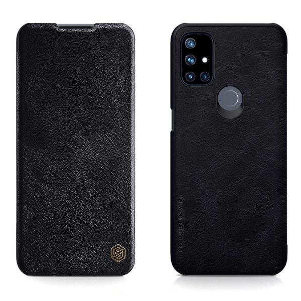 Husa carte compatibila cu OnePlus Nord N10, Leather Queen, Portofel intr-o protectie stilata, Design ultra-subtire, Negru3