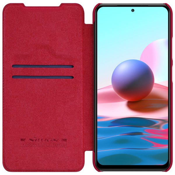 Husa carte compatibila cu Xiaomi Redmi Note 10/ Note 10s, Leather Queen, Portofel intr-o protectie stilata, Design ultra-subtire, Maro3