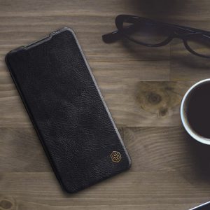 Husa carte compatibila cu Xiaomi Redmi Note 10 Pro, Leather Queen, Portofel intr-o protectie stilata, Design ultra-subtire, Negru4