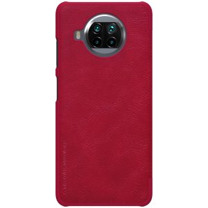 Husa carte compatibila cu Xiaomi Mi 10T Lite, Leather Queen, Portofel intr-o protectie stilata, Design ultra-subtire, Rosu2