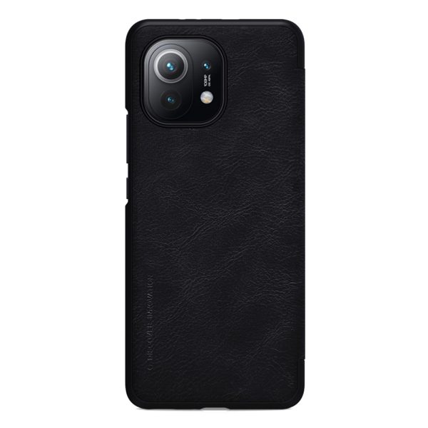 Husa carte compatibila cu Xiaomi Mi 11, Leather Queen, Portofel intr-o protectie stilata, Design ultra-subtire, Negru2