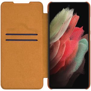 Husa carte compatibila cu Xiaomi Mi 11, Leather Queen, Portofel intr-o protectie stilata, Design ultra-subtire, Maro5