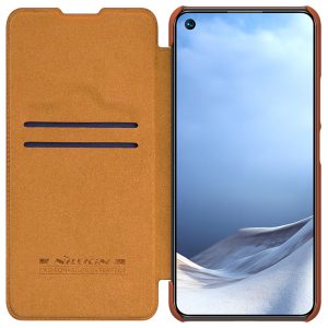 Husa carte compatibila cu Xiaomi Mi 11 Lite, Leather Queen, Portofel intr-o protectie stilata, Design ultra-subtire, Maro3