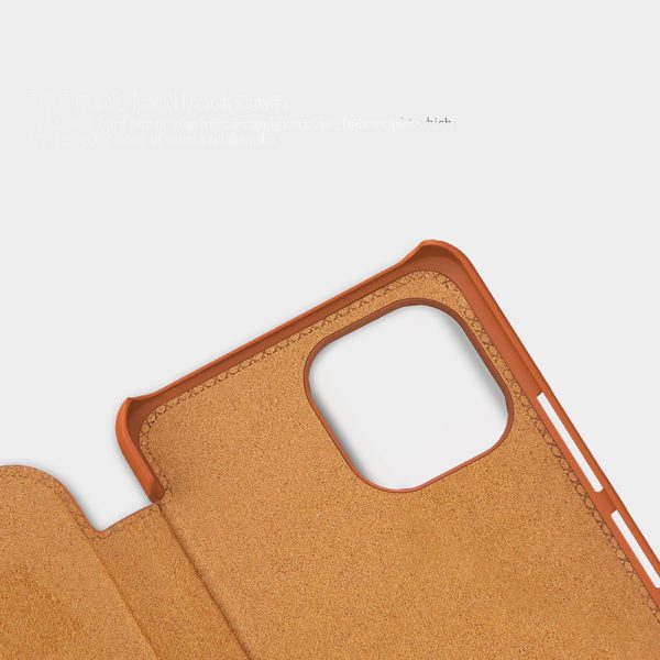 Husa carte compatibila cu Xiaomi Mi 11 Lite, Leather Queen, Portofel intr-o protectie stilata, Design ultra-subtire, Maro